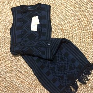 NWT Scotch and Soda fringe hem woven dress